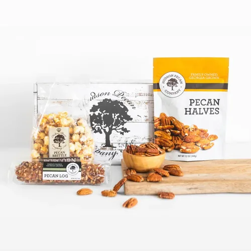 Vista 7 de HUDSON PECAN COMPANY Cheddar Pecan Bites Rich Sharp Cheddar con piezas