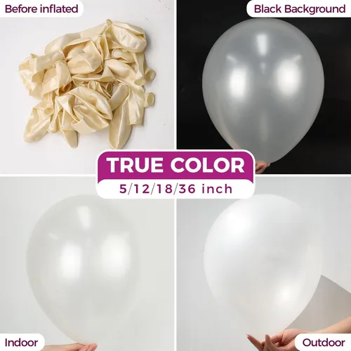 Vista 45 de Bezente Globos Naranjas de Látex para Fiestas - Paquete de 150 Globos de Helio Naranjas Mate Pequeños de 5 Pulgadas para Decoraciones de Fiestas