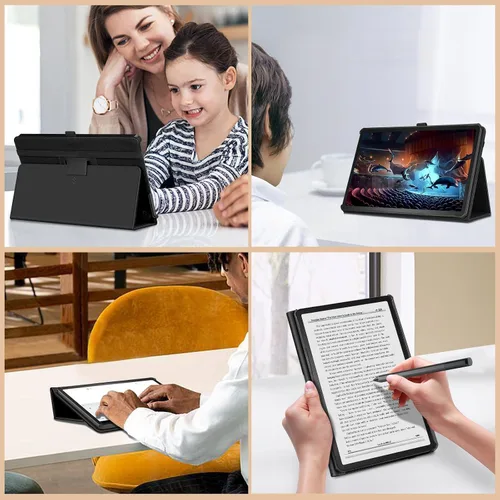 Vista 6 de Fintie Funda tipo folio para Amazon Fire Max 11 (13ª generación, versión 2023) – Funda plegable de piel vegana de primera calidad con soporte Negro