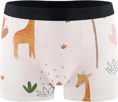 Vista 2 de CHIFIGNO Mimosa Bamboo Fiber and Spandex Boxer Shorts, Soft and Breathable, S