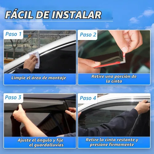 Vista 6 de Protector de lluvia apto para GMC Terrain 2010-2017, deflector de visera de ventana lateral de montaje exterior, protector de sombra de ventilación