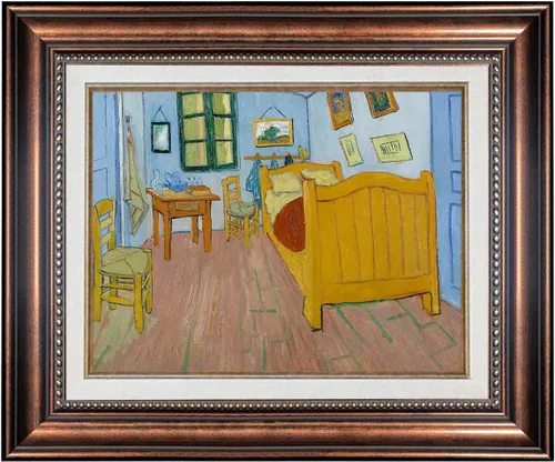 Vista 6 de ELITEAART- La noche estrellada por Vincent Van Gogh, pintura al óleo, reproducción de pintura al óleo, impresión en lienzo giclée, tamaño marcado