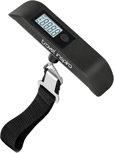 Vista 4 de travel inspira Báscula de equipaje, báscula digital de equipaje, báscula de equipaje, 110 libras110.2lbs, batería incluida, Báscula digital