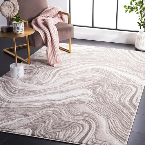 Vista 16 de SAFAVIEH Meadow Collection - Alfombra para pasillo, 2 x 7 pies, azul y gris, diseño abstracto moderno, no desprende pelusa y de fácil cuidado, ideal