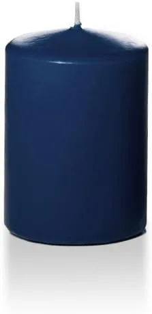 Vista 122 de Yummi - Velas redondas de pilar blancas de 3 pulgadas x 4 pulgadas, 3 por paquete