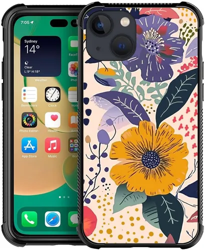 Vista 20 de Compatible con iPhone 13 Mini, diseño de H Art Cat Pattern, H Funda protectora de TPU resistente a arañazos y golpes para iPhone 13 Mini de 5.4