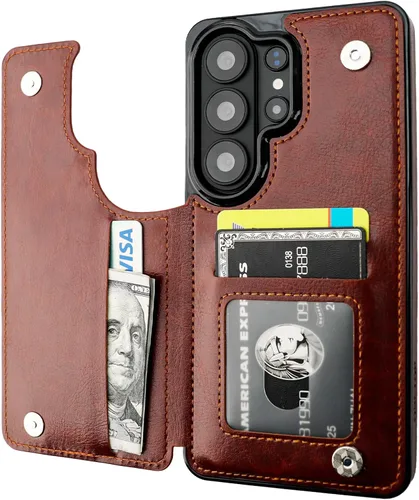 Vista 41 de ONETOP - Funda tipo cartera para Samsung Galaxy S22 con tarjetero, color negro Kickstand,ID/Cash Holder,Case Wallet with Card Slots,Double