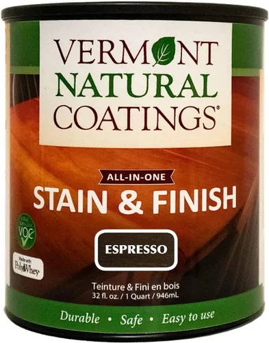 Vista 5 de Vermont Natural Coatings PolyWhey Stain & Finish - Champlain Blue - Cuarto de galón