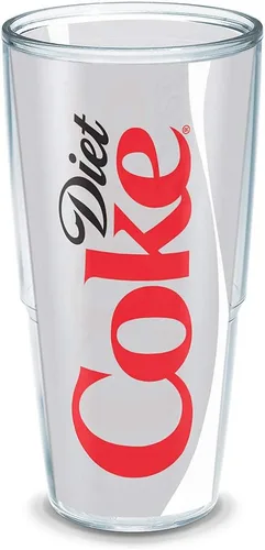 Vista 16 de Tervis Plástico, Coca-Cola - Vaso Diet Coke con Wrap y Tapa Esmerilada 16oz, Transparente