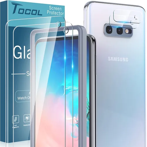 Vista 13 de TOCOL Intnl Pack - Protector de pantalla de vidrio templado de privacidad para iPhone 13 Mini de 5.4 pulgadas, protector de lente de cámara, sin