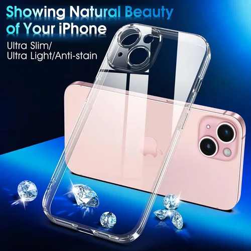 Vista 841 de Supdeal Funda cristalina transparente para iPhone 11, [No se amarillea] [Protección de la cámara] [Probado contra caídas de grado militar] Funda