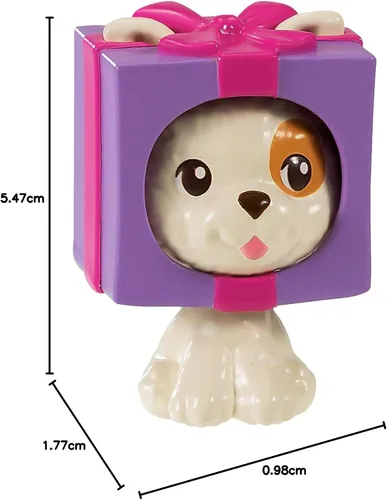 Vista 7 de Muñeca de vestir Barbie Club Chelsea (6 pulgadas y morena) con disfraz de pastel, mascota y accesorios, para niños de 3 a 7 años