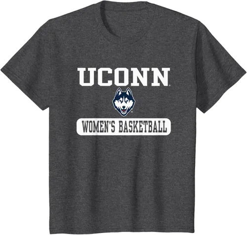 Vista 11 de Connecticut Huskies - Camiseta de baloncesto para mujer con licencia oficial, Azul