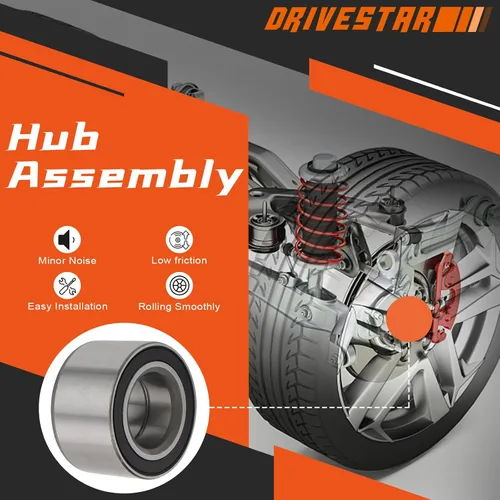 Vista 2 de [Par] DRIVESTAR B35 Rodamiento de rueda delantera izquierda o derecha compatible con Chevrolet Aveo/Aveo 5 2004-2011, Spark 2013-2015, Pontiac