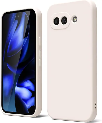 Vista 175 de oakxco para Google Pixel 6A Funda de teléfono de silicona líquida, diseño estético lindo y delgado para mujer y niña, cubierta de gel suave, lisa