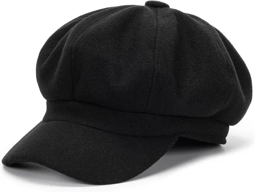 Vista 6 de Gorra de invierno para mujer, 8 paneles, mezcla de lana, boina, gorra de Gatsby, hiedra, pintor, gorras de Pageboy