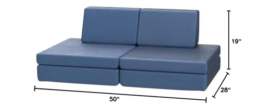 Vista 3 de Children's Factory The Whatsit CF349-070 - Sofá o 2 sillas para niños, azul marino, CF349-070, muebles de dormitorio para niños y adolescentes, sofá