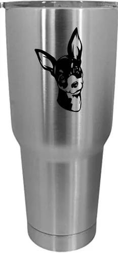 Vista 201 de Cairn Terrier - Vaso grabado con temática de perro, 30 onzas