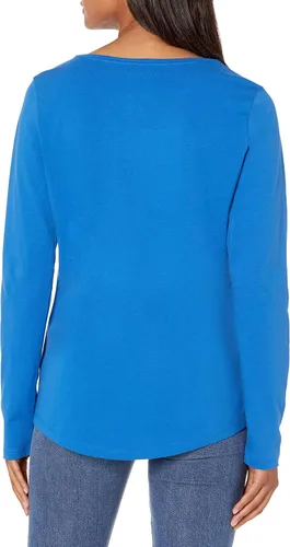Vista 2 de Tienda Essentials - Camiseta de manga larga con cuello redondo para mujer