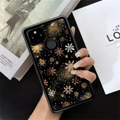 Vista 1563 de Compatible con Google Pixel 4A 5G Mobile Case Creative Acrylic Panel trasero Silicona Protección Grip especialmente diseñado para Google Pixel 4A 5G