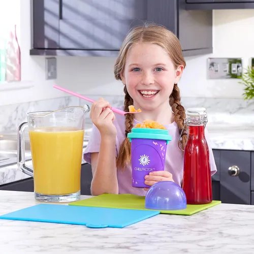 Vista 6 de Chill Factor Color Shock Slushy Power Purple - Maker Juguete de cocina exprimidor de granizado reutilizable