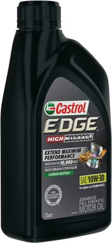 Vista 7 de Castrol Edge High Mileage 10W-30 Aceite de motor sintético completo avanzado, 1 cuarto de galón, paquete de 2
