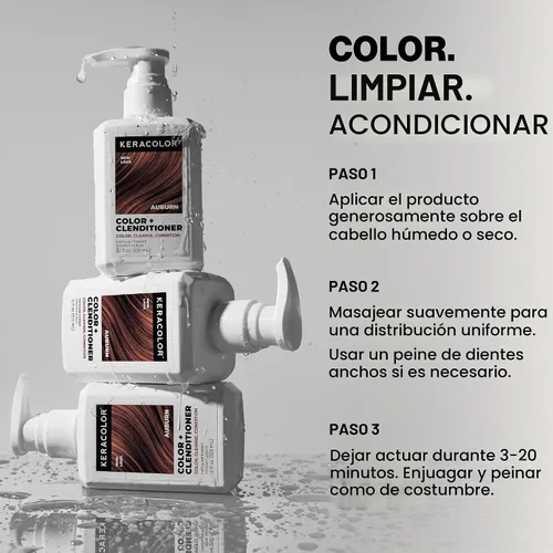 Vista 7 de Keracolor Color + Clenditioner, Semi-Permanent Hair Color, 23 Shades Caoba