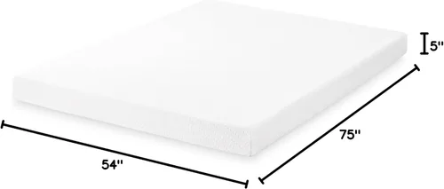 Vista 2 de Best Price Colchón de Espuma Viscoelástica de Té Verde para Niños y Adultos, Firmeza Media, Tamaño Completo de 5 Pulgadas, Bed-in-A-Box
