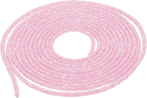 Vista 85 de MECCANIXITY Cuerda de lentejuelas con purpurina de 2.5 yardas, 6mm, 0.24 pulgadas, cuerda de tubo de lentejuelas con diamantes de imitación