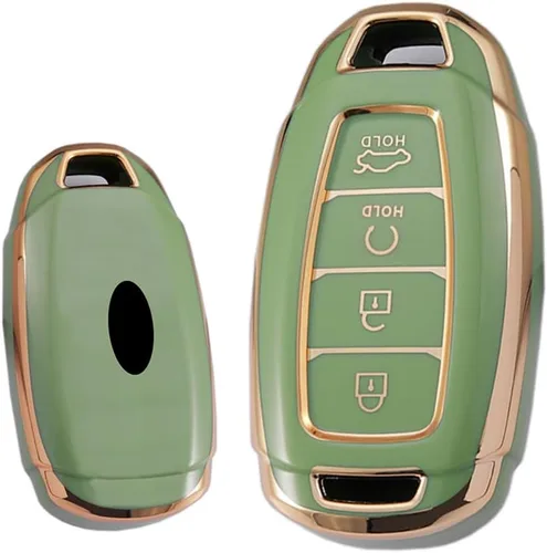 Vista 9 de ontto Funda protectora inteligente para llave de coche de 4 botones para Hyundai