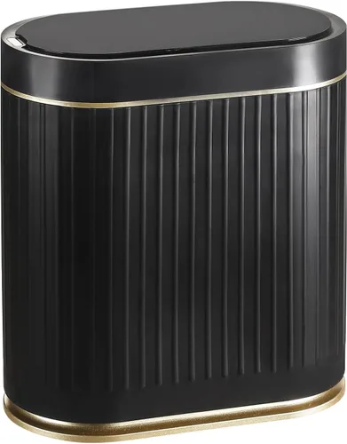 Vista 10 de ELPHECO Cubo de Basura para Baño de 2 Galones Cubo de Basura Inteligente de Plástico Impermeable Cesta de Basura Decoración de Baño Cubo de Basura