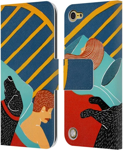 Vista 13 de Stephen Huneck 25 Company Sally & People - Funda de piel tipo cartera compatible con iPod Touch 5G 5ª
