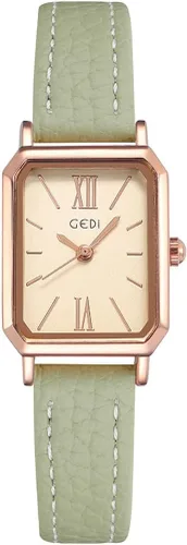 Vista 11 de TOOCAT Reloj de Pulsera para Mujer Mini Ultradelgado Elegante Cuadrado de Cuarzo con Correa de Cuero 30M Relojes Analógicos Impermeables