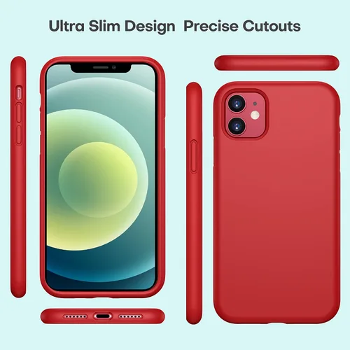 Vista 7 de CellEver - Funda de silicona resistente para iPhone 11 [protección de cámara] [revestimiento antiaceite] protección militar contra caídas