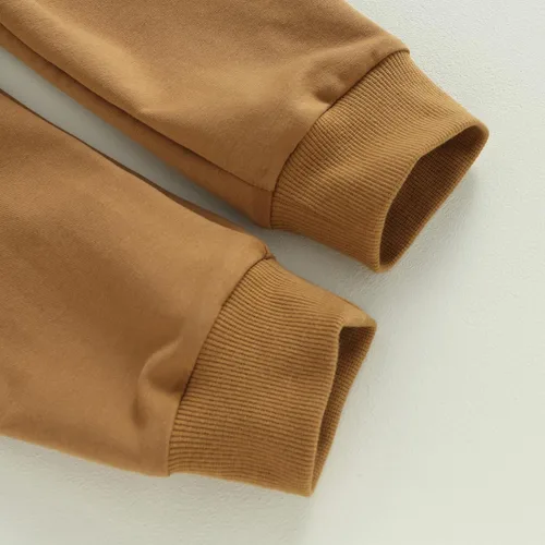 Vista 6 de pengnight Conjunto de 2 piezas de sudadera con estampado de flores de calabaza y manga larga para Halloween
