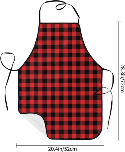Vista 3 de Delantal para mujeres y hombres, delantales de cocina con bolsillo para cocinar, hornear, jardinería, parrilla, barbacoa