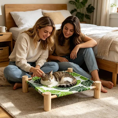 Vista 5 de Cat Hammock Removable Sleeping Cot