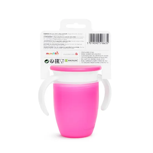 Vista 4 de Munchkin Miracle 360 tazas de colores pueden variar, 7 onzas