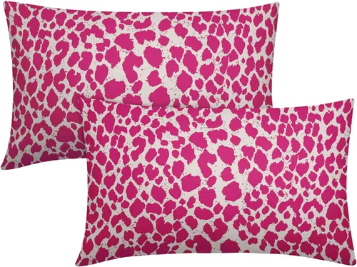 Vista 9 de Juego de 2 fundas de almohada de 16 x 16 pulgadas con estampado de leopardo, diseño de leopardo, con cremallera, decoración del hogar para sofá
