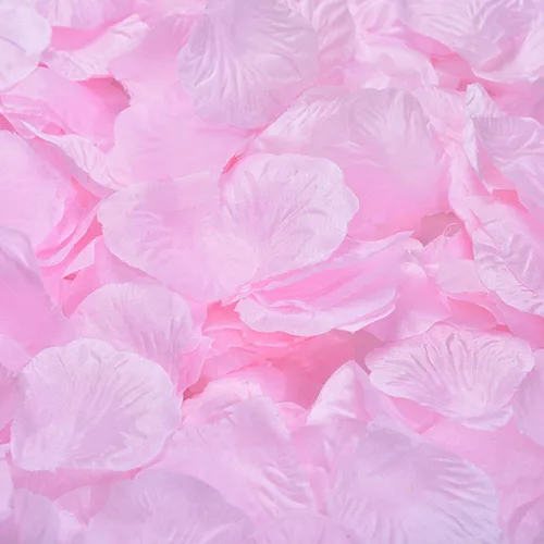 Vista 11 de DJBM 1000 pétalos de rosa artificiales para decoración de bodas, fiestas, color negro