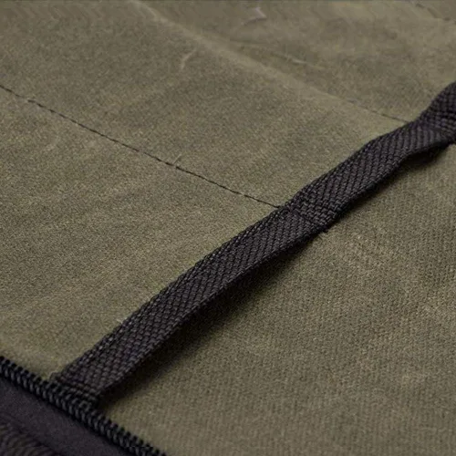 Vista 8 de Ruibo Bolsa de rollo de cuchillos de chef, estuche de transporte de cuchillos de lona encerada con asas duraderas, estuche portátil para cuchillos