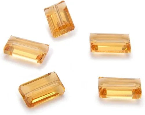 Vista 12 de 25 piezas Adabele cuentas austriacas de cristal facetado de 14 mm, rectangulares sueltas, amatista, compatibles con cristales Swarovski Preciosa