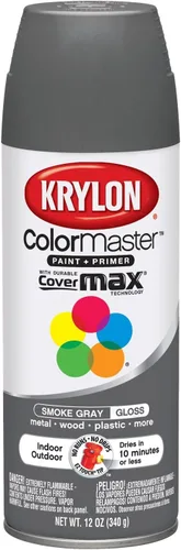 Vista 27 de Krylon K05160202 ColorMaster Pintura + imprimación, plana, negro, 12 onzas