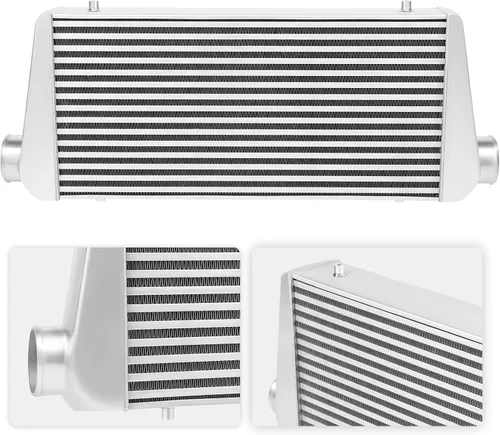 Vista 7 de Intercooler universal, kit de intercooler de ajuste universal, intercooler de aluminio de 1000 HP de entrada y salida de 3 pulgadas, núcleo de 4