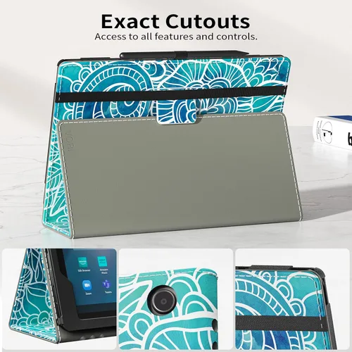Vista 5 de VORI Funda para tableta Amazon Kindle Fire Max 11 (13ª generación, versión 2023), funda plegable delgada con función de encendido/apagado automático