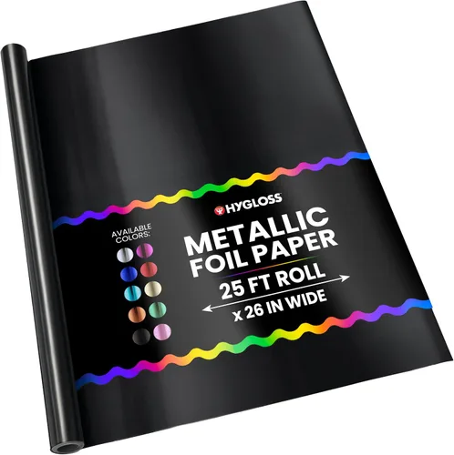 Vista 18 de Hygloss Products - Papel de aluminio metálico brillante, hojas de 20 x 26 pulgadas para artes, manualidades y envoltura de Navidad