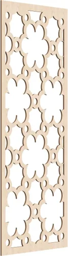 Vista 61 de 9 3/8"W x 24 3/8"H x 1/4"T Southgate Decorativos Paneles De Pared De Madera Calado, Abedul