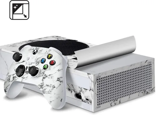 Vista 6 de Head Case Designs Calcomanía de vinilo con licencia oficial del castillo de Harry Potter, funda de vinilo para juegos compatible con consola Xbox
