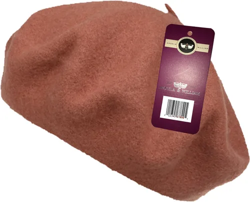 Vista 12 de WW004 Invierno 100% Lana Cálida Arte Francés Vasco Boina Tam Beanie Cap