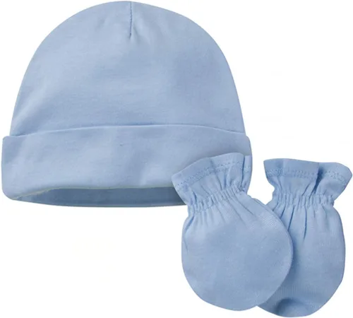 Vista 5 de Onesies Brand Juego de gorro y manoplas unisex para bebé de 12 piezas
